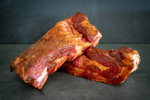 Fleischige Rinderrippchen in Paprikamarinde Bio - perfekt zum Grillen und für BBQ