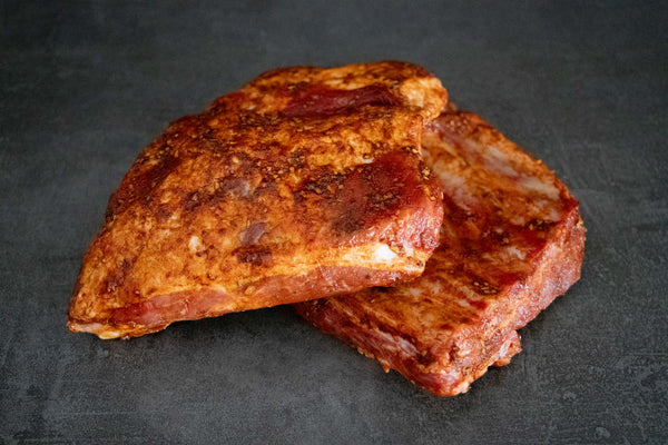 Schweinerippchen Bio, fleischig in würziger Paprikamarinade eingelegt. Perfekt zum Grillen