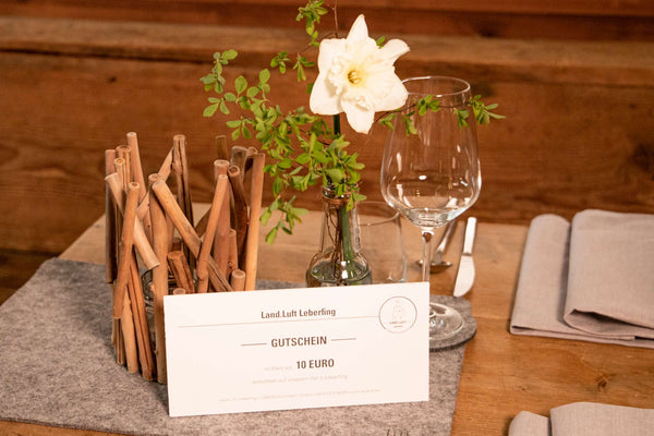 Gutschein für Bio-Restaurant, Hofladen