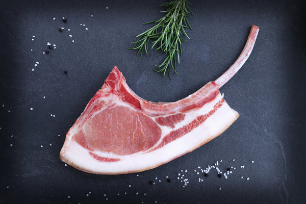 Bio Stielkotelett vom Weideschwein aus 100% Weidehaltung, regional aus Niederbayern