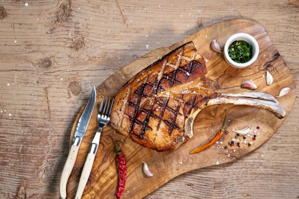 Bio Stielkotelett gegrillt