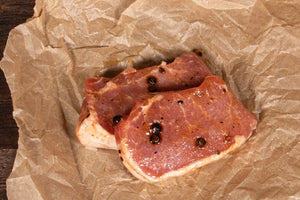 Bio Schweinegrillfleisch in süß-würziger Kanada-Marinade