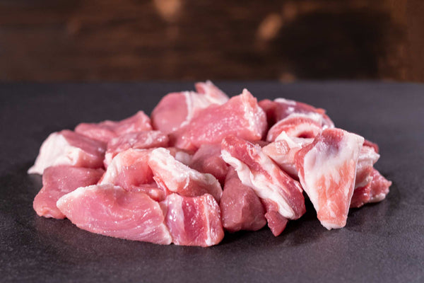 Schweinefleischstücke für Hackfleisch zum selber wolfen